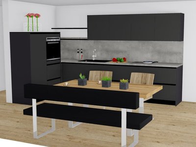 Neubau AV2035 GL schwarz Mattlack